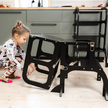 leertoren step'n sit, black + black - ETTE TETE