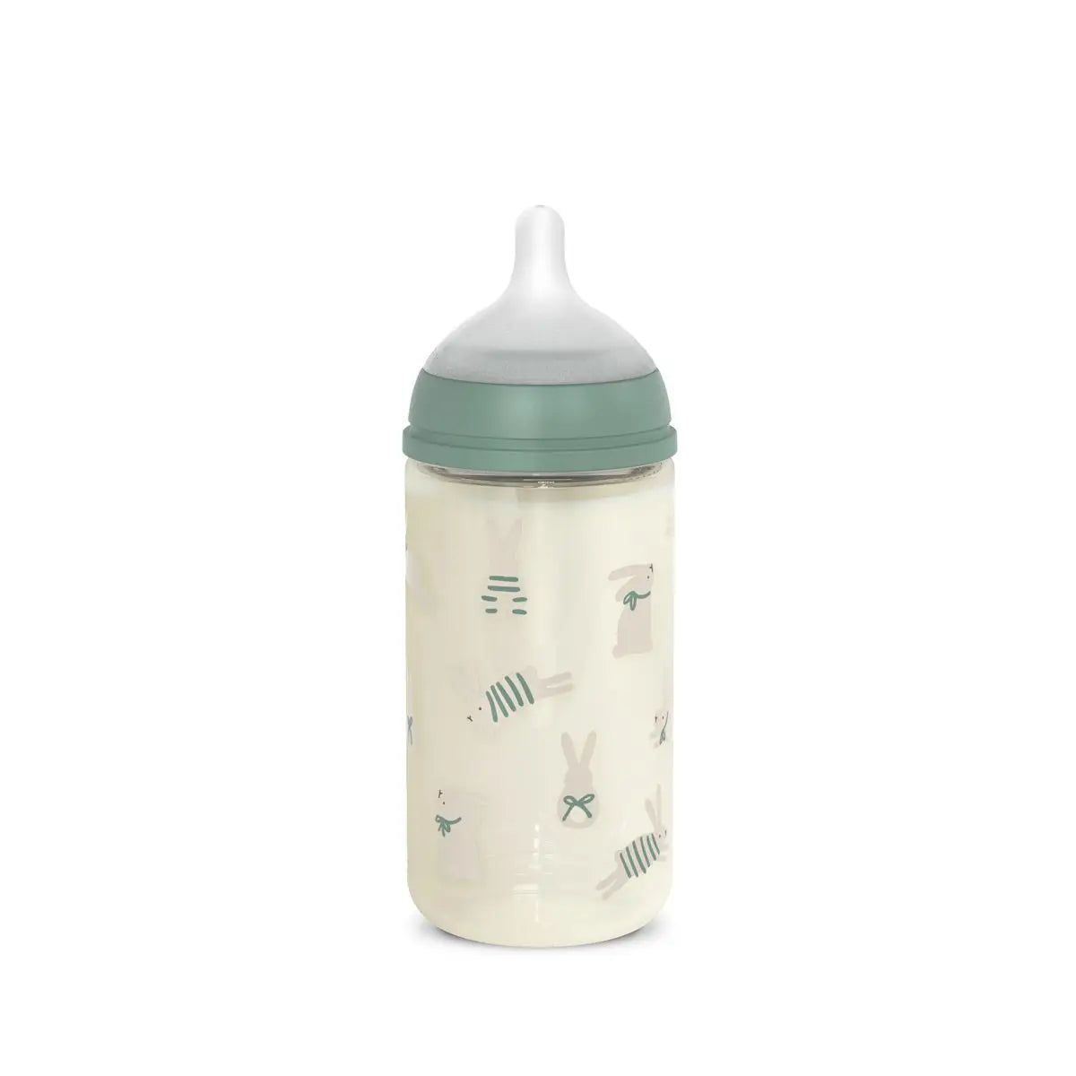 zuigfles glas sx pro m bunnies, 240 ml, green – SUAVINEX