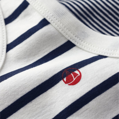 hemdje jongen, 2-pack, gestreept - PETIT BATEAU