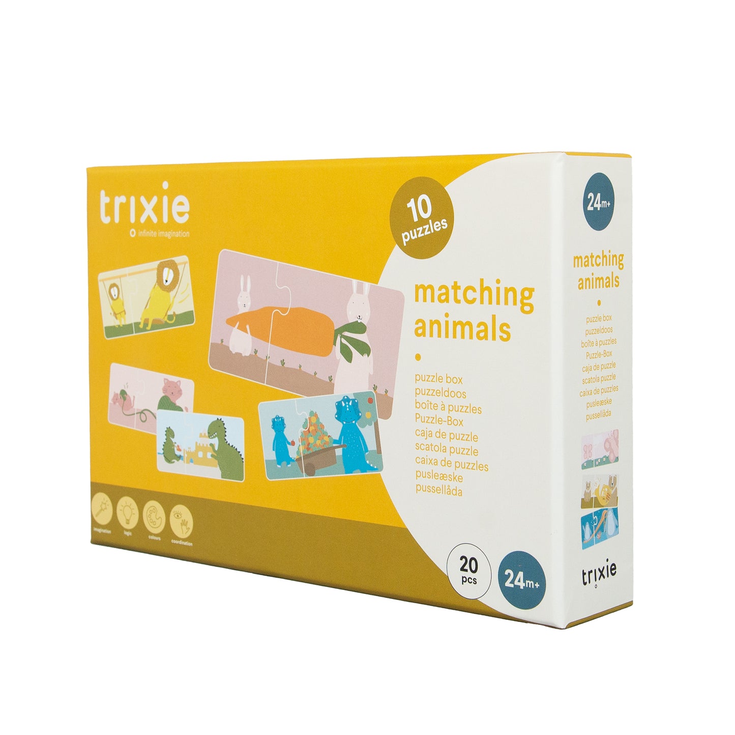 puzzeldoos duo, dieren matchen, 10st. - TRIXIE