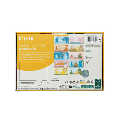 puzzeldoos duo, dieren matchen, 10st. - TRIXIE