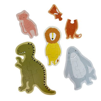 puzzeldoos, grote en kleine dieren, 5st. - TRIXIE