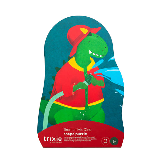 vormenpuzzel, brandweerman Mr. Dino, 12st. - TRIXIE