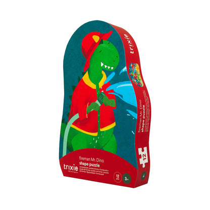 vormenpuzzel, brandweerman Mr. Dino, 12st. - TRIXIE