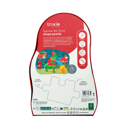 vormenpuzzel, brandweerman Mr. Dino, 12st. - TRIXIE