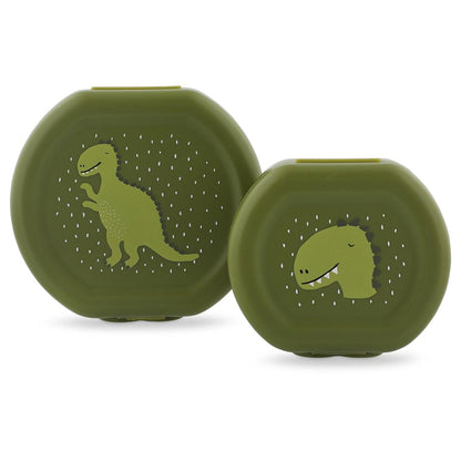 snackdoosjes met clip 2 stuks, mr. dino - TRIXIE
