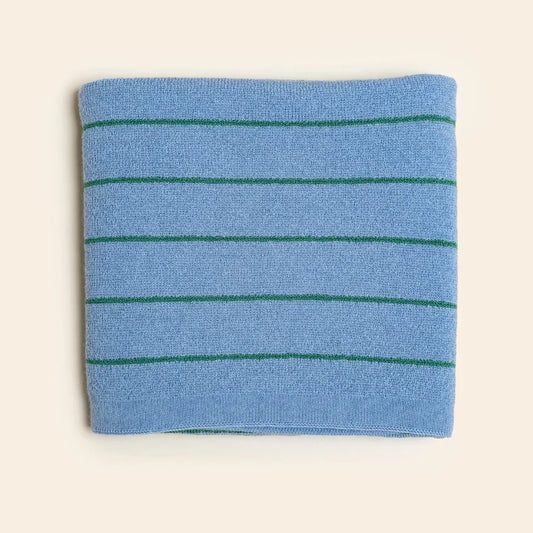 dekentje harry, light blue+grass - HVID