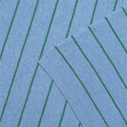 dekentje harry, light blue+grass - HVID