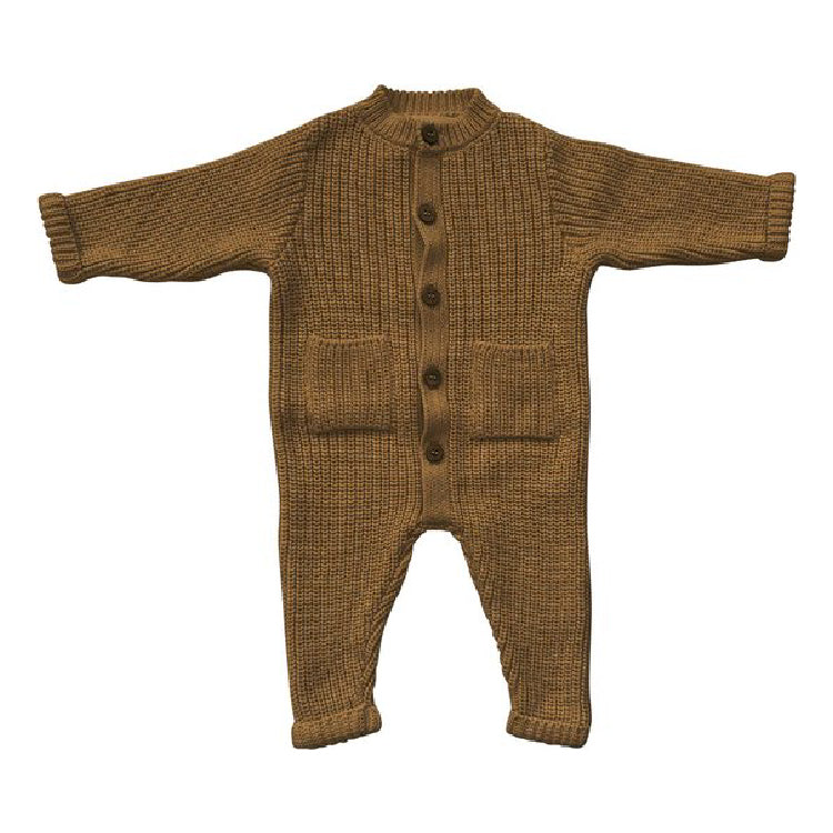 jumpsuit gebreid, olive - BLA BLA BLA