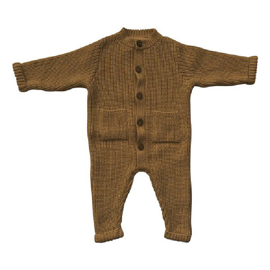 jumpsuit gebreid, olive - BLA BLA BLA