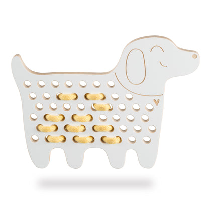 rijgspeeltje groot, Charlie the dog - MILIN