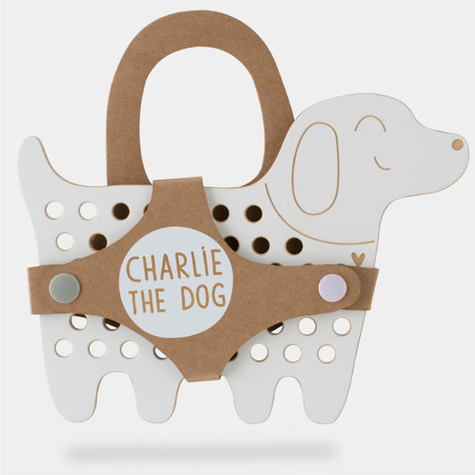 rijgspeeltje groot, Charlie the dog - MILIN