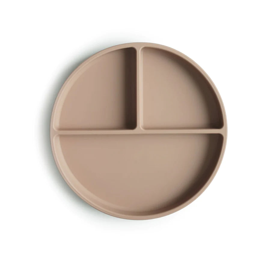 bord silicone, 3 vakken, natural - MUSHIE