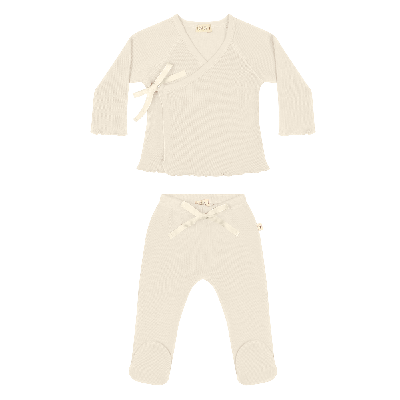 kimono set ruffled, perla - UAUA