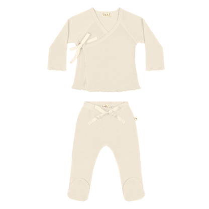 kimono set ruffled, perla - UAUA