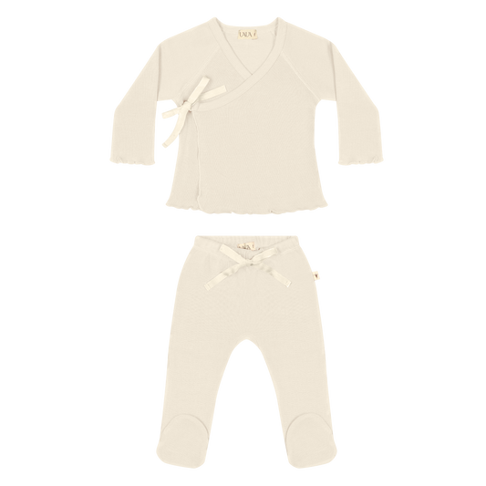 kimono set ruffled, perla - UAUA