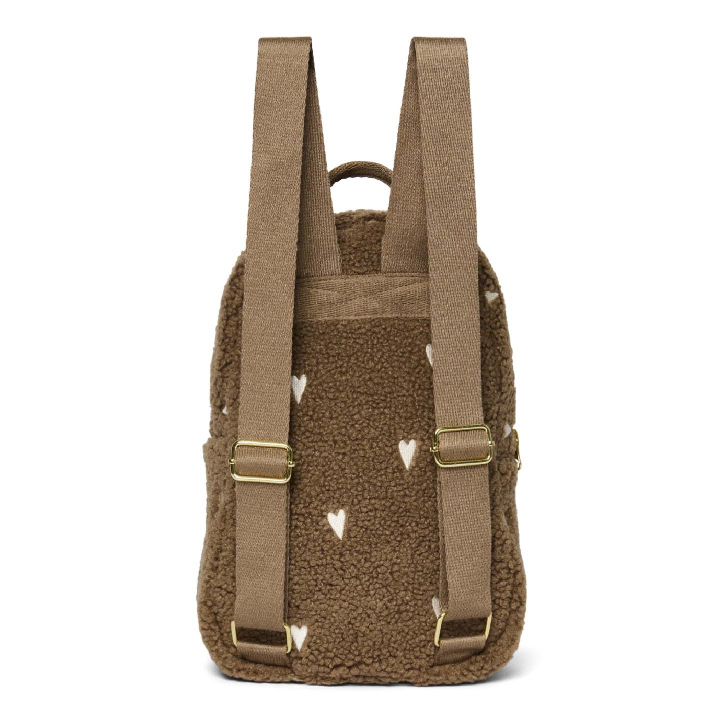 rugzak mini teddy hearts, brown - STUDIO NOOS