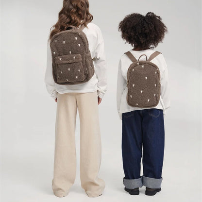 rugzak mini teddy hearts, brown - STUDIO NOOS