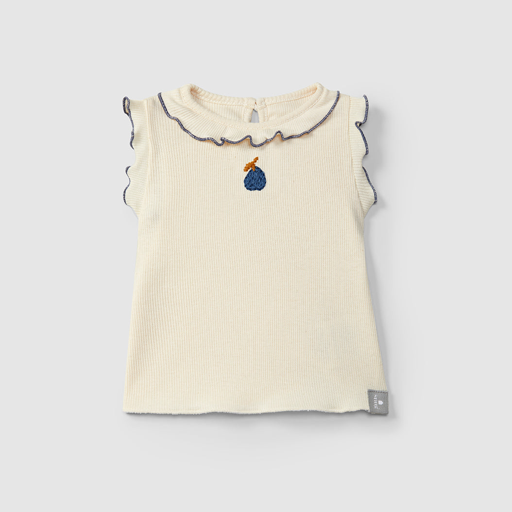 top ruffle, indigo - SNUG