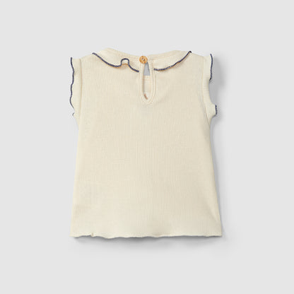 top ruffle, indigo - SNUG