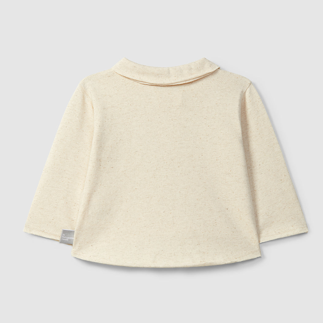 polo longsleeve, linen - SNUG