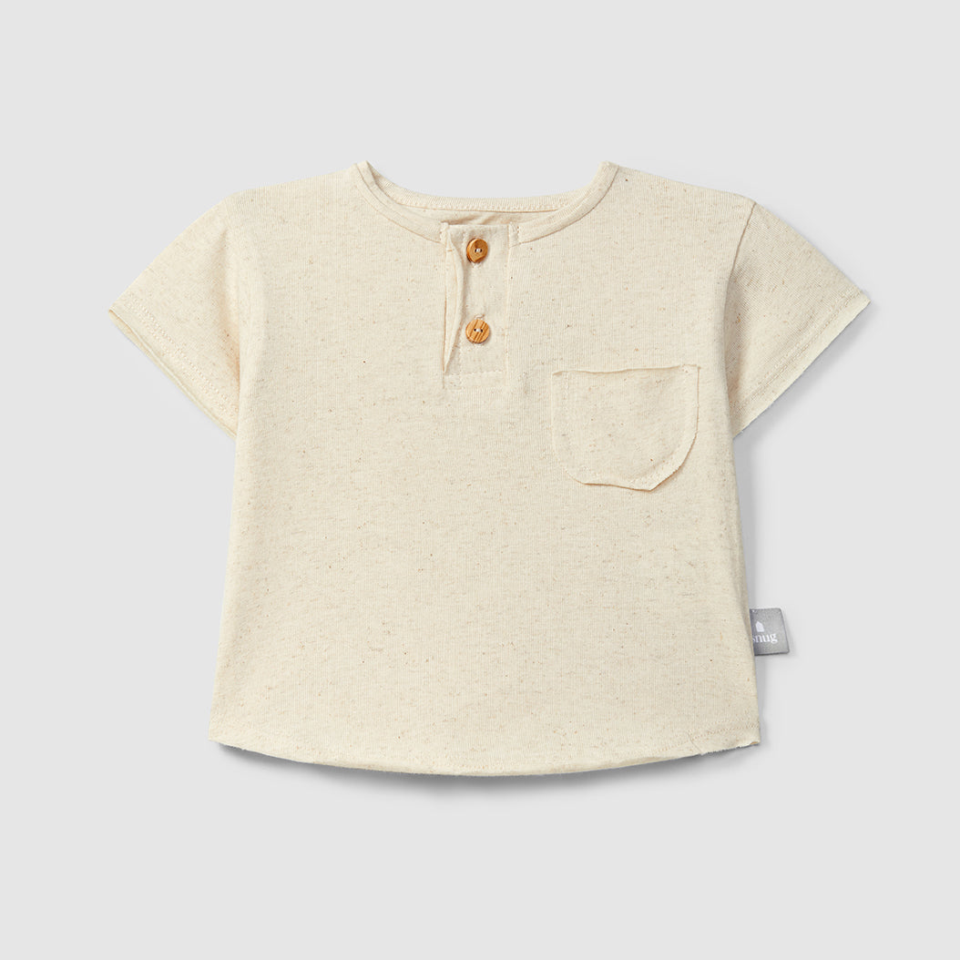 t-shirt button, linen - SNUG