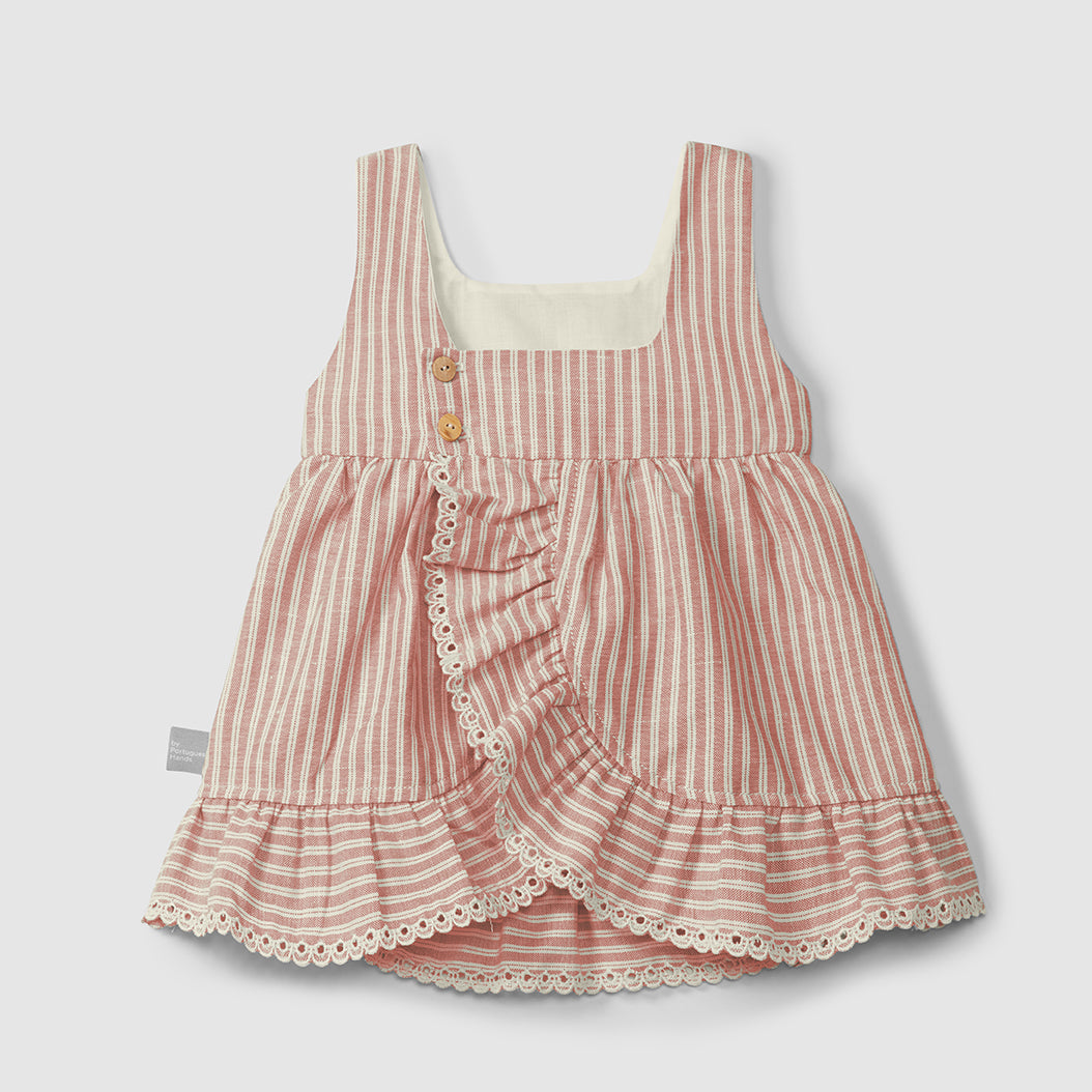 jurkje ruffle, terracotta - SNUG