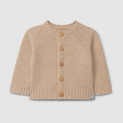 cardigan gebreid, beige - SNUG