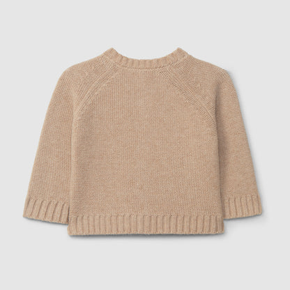 cardigan gebreid, beige - SNUG