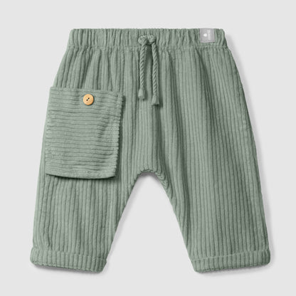 broek corduroy, green - SNUG