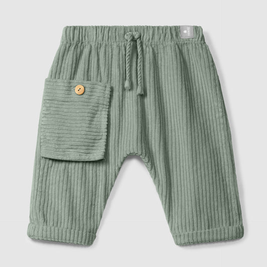 broek corduroy, green - SNUG