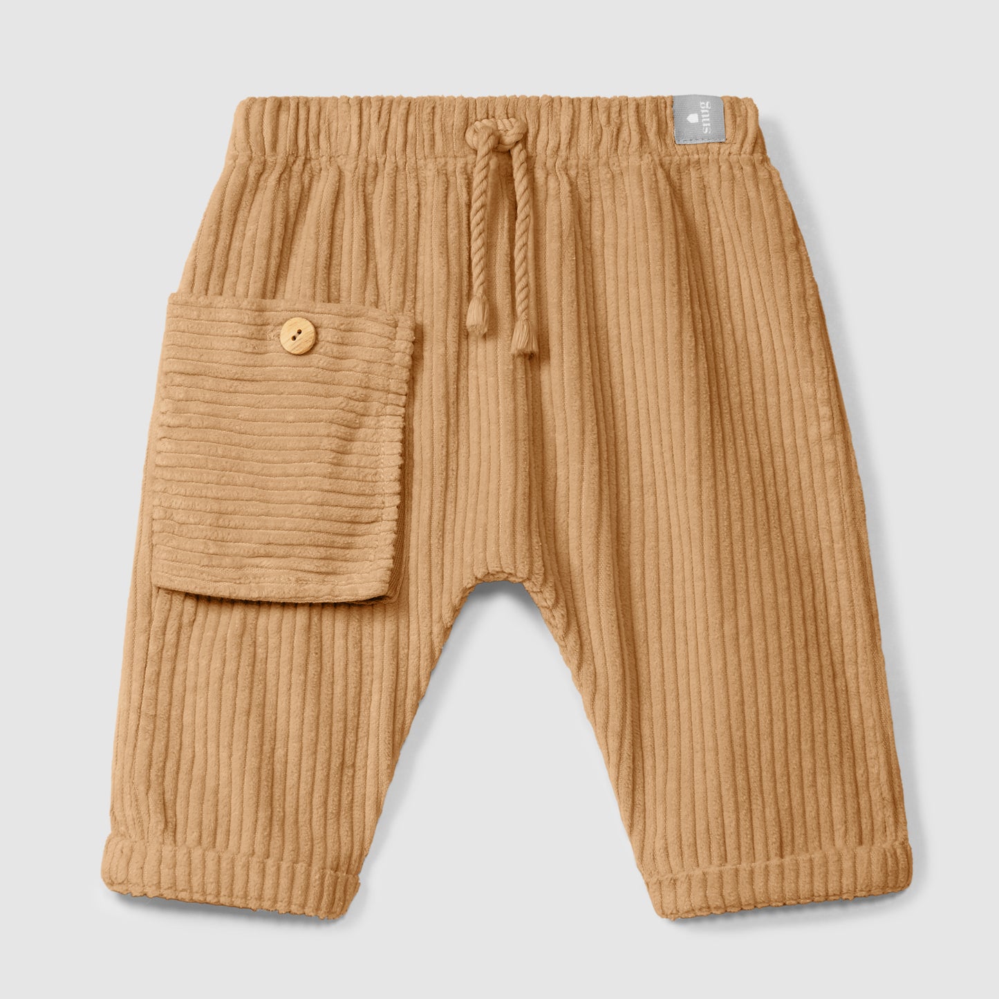 broek corduroy, almond - SNUG