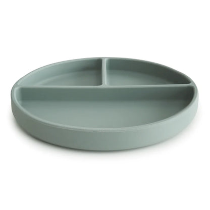 bord silicone, 3 vakken, cambridge blue - MUSHIE
