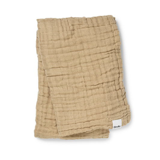 deken kreukel, pure khaki - ELODIE