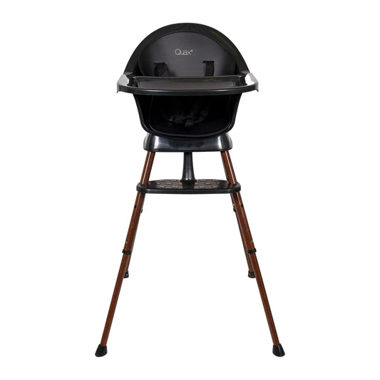 meegroeistoel ultimo 3 luxe, zwart/walnut - QUAX