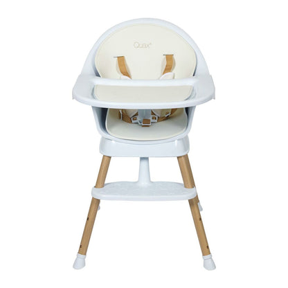 meegroeistoel ultimo 3 luxe, white/natural - QUAX