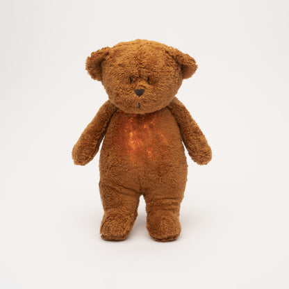 knuffel licht + geluid 2.0, beer, caramel - MOONIE