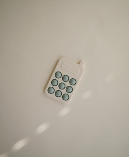 press toy telephone, cambridge blue - MUSHIE