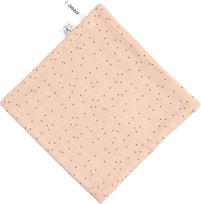 wasdoek tetra/terry, 3-pack, dots peach rose - LÄSSIG