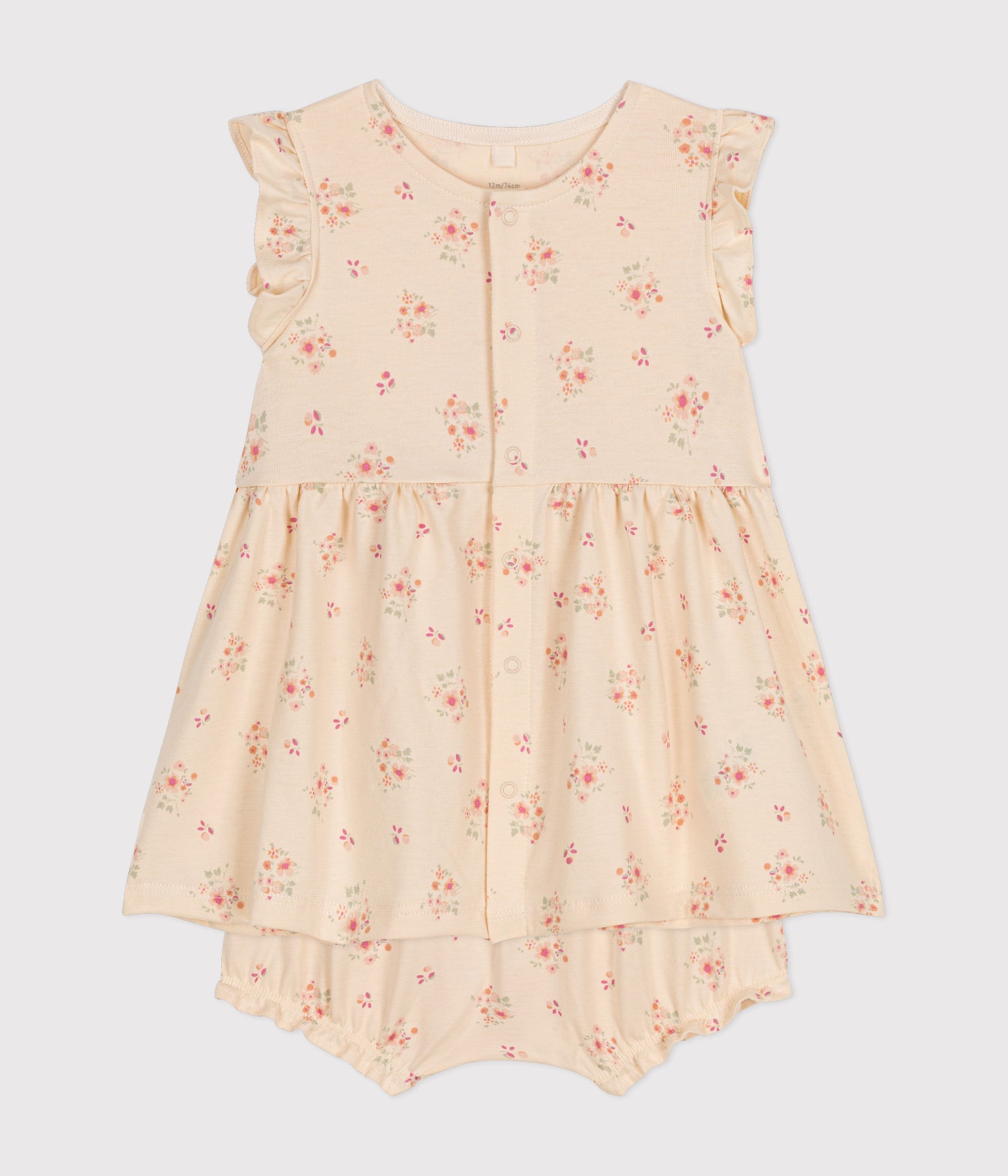 jurkje + bloomer, bloemenprint - PETIT BATEAU
