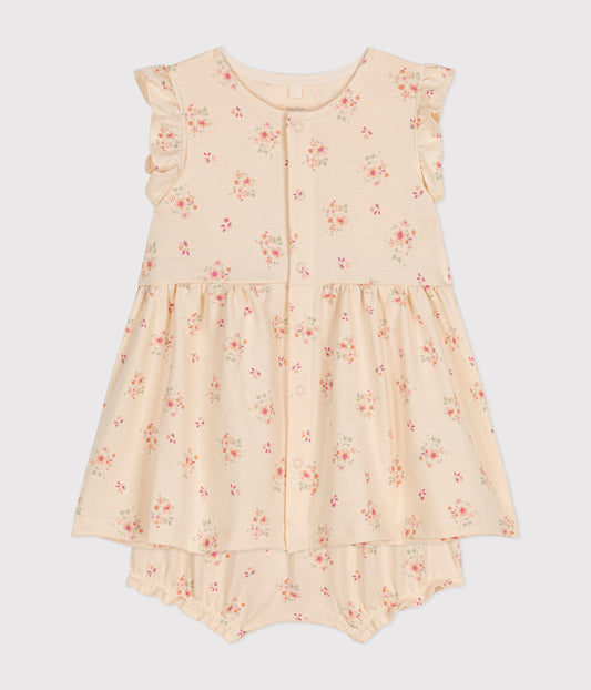 jurkje + bloomer, bloemenprint - PETIT BATEAU