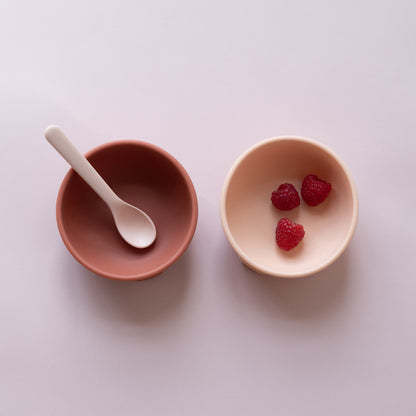 eetkommen set, blush/terracotta - EKOBO