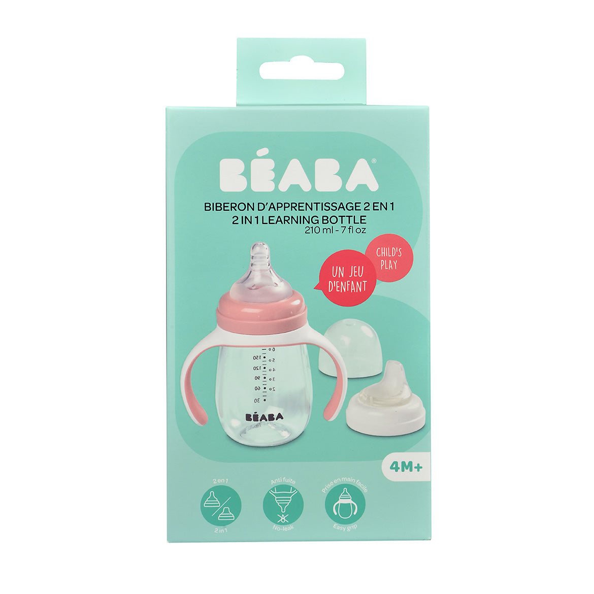 meegroeifles 2-in-1, old pink - BEABA
