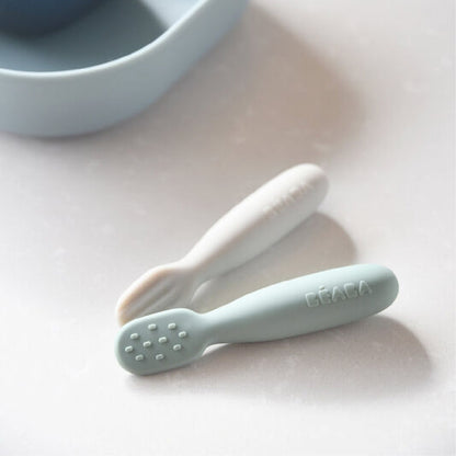 set pre-eetlepels, sage green/velvet grey – BEABA