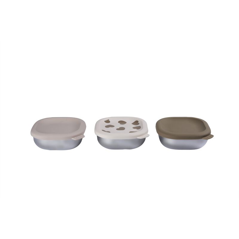 snackdoosjes inox, 3-pack, big love – BEABA