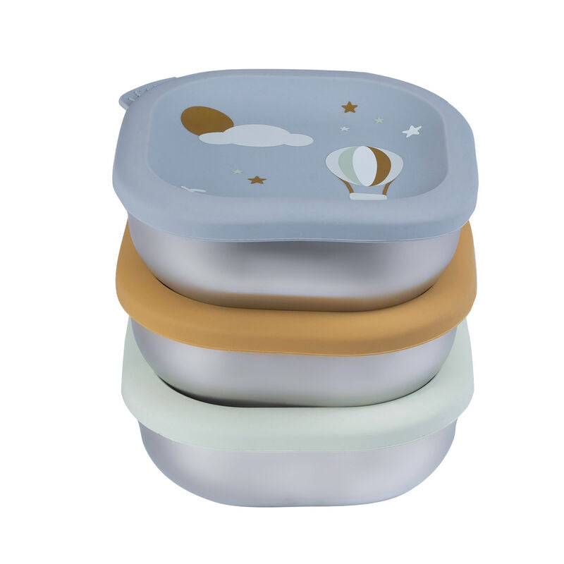 snackdoosjes inox, 3-pack, adventure – BEABA