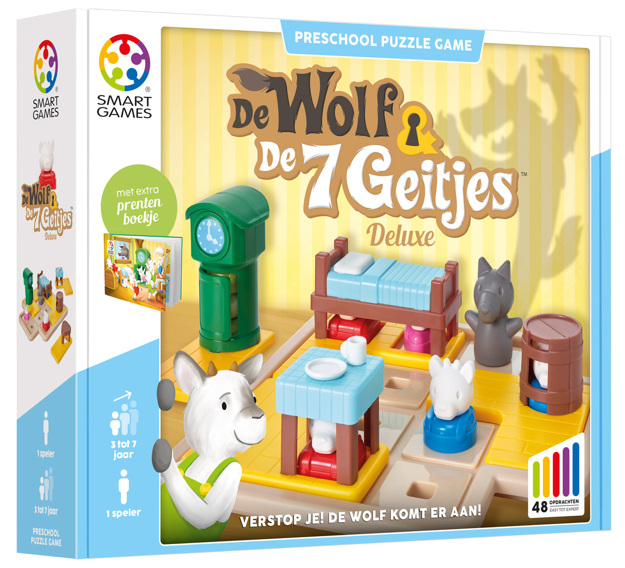 spelletje de wolf en de 7 geitjes, deluxe - SMART GAMES