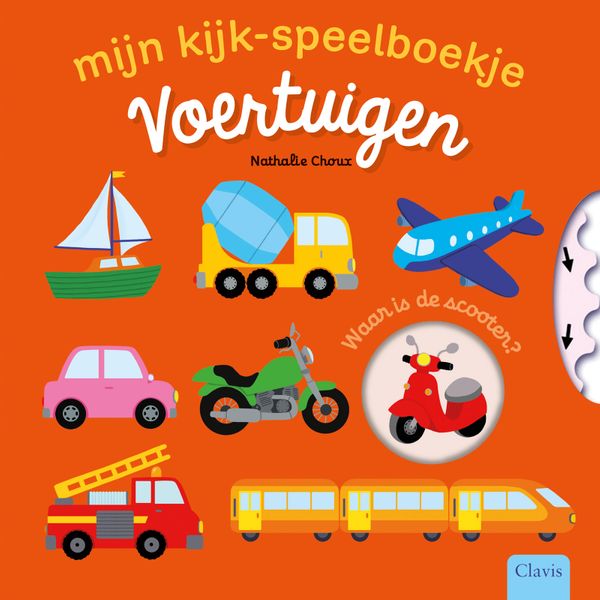 kijk-speelboekje, voertuigen - CLAVIS