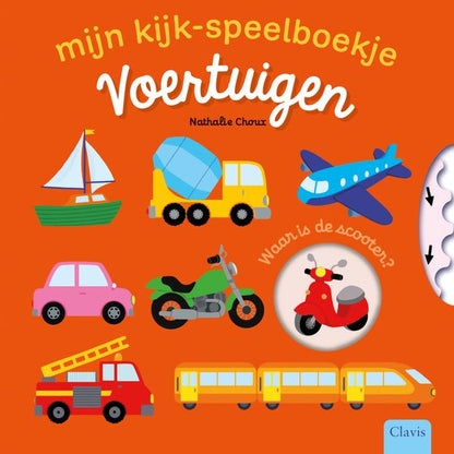 kijk-speelboekje, voertuigen - CLAVIS