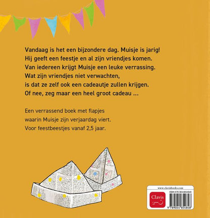 boek, gelukkige verjaardag, muisje! - CLAVIS